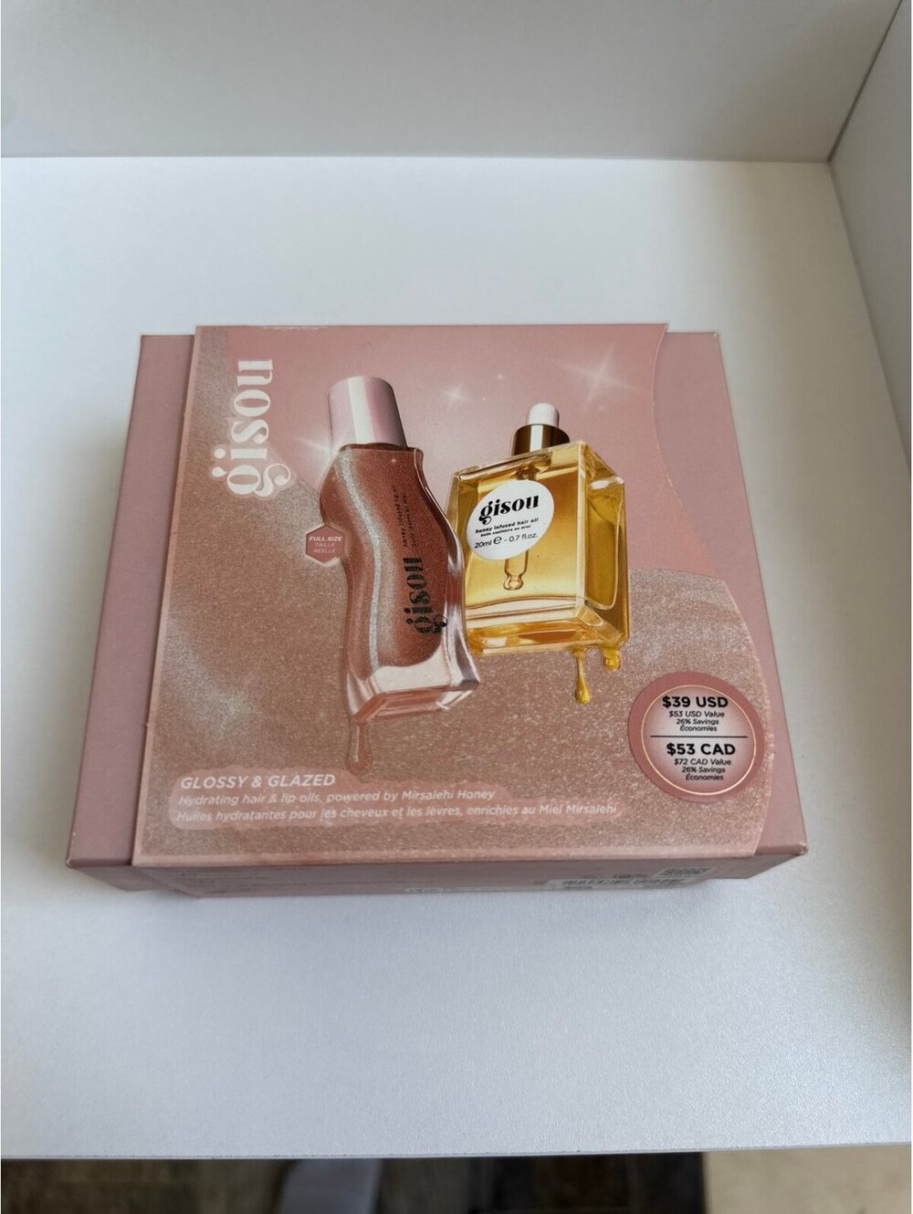 Gisou Glossy and Glazed Hydrating hair & lip oil